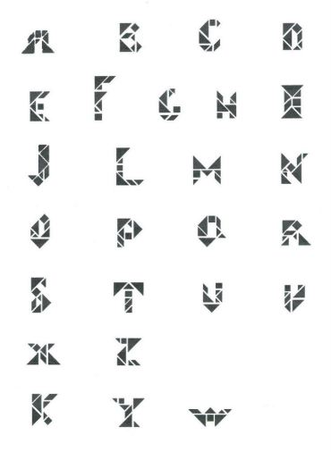 tangram abecedario